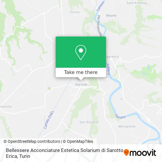 Bellessere Acconciature Estetica Solarium di Sarotto Erica map