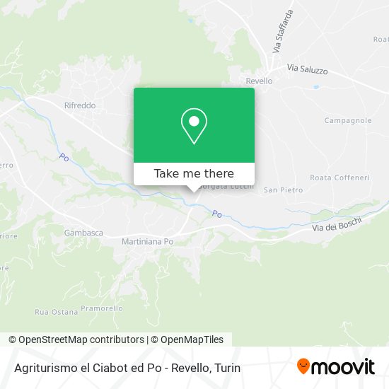Agriturismo el Ciabot ed Po - Revello map