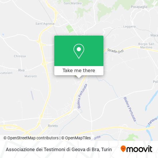 Associazione dei Testimoni di Geova di Bra map