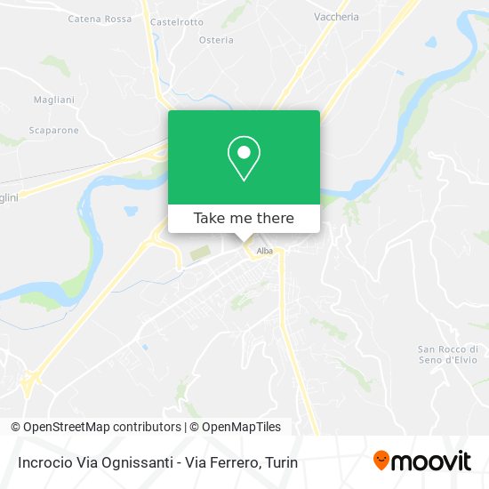 Incrocio Via Ognissanti - Via Ferrero map