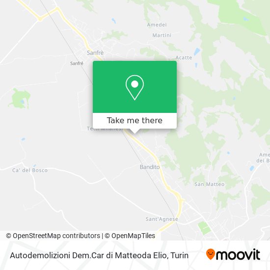 Autodemolizioni Dem.Car di Matteoda Elio map
