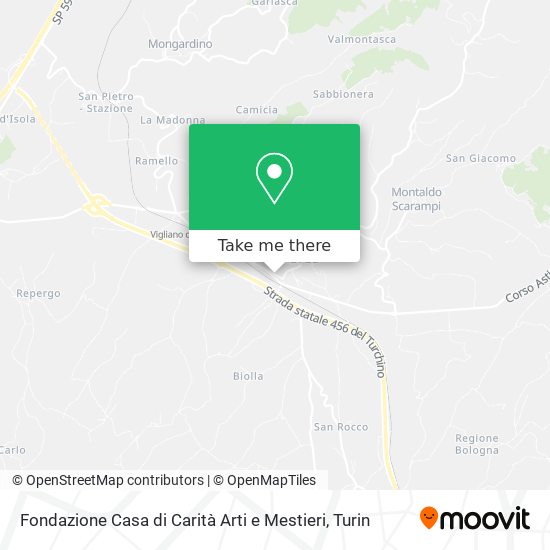 Fondazione Casa di Carità Arti e Mestieri map