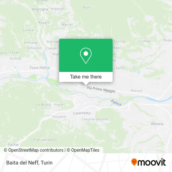 Baita del Neff map