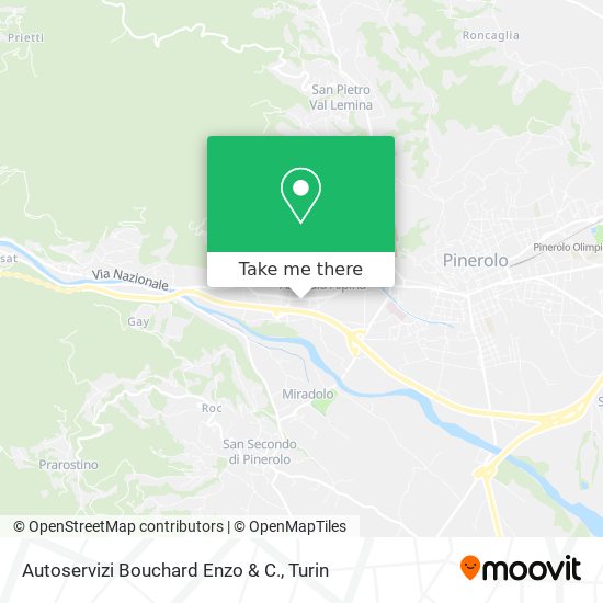 Autoservizi Bouchard Enzo & C. map
