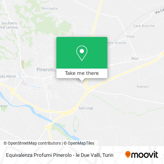 Equivalenza Profumi Pinerolo - le Due Valli map