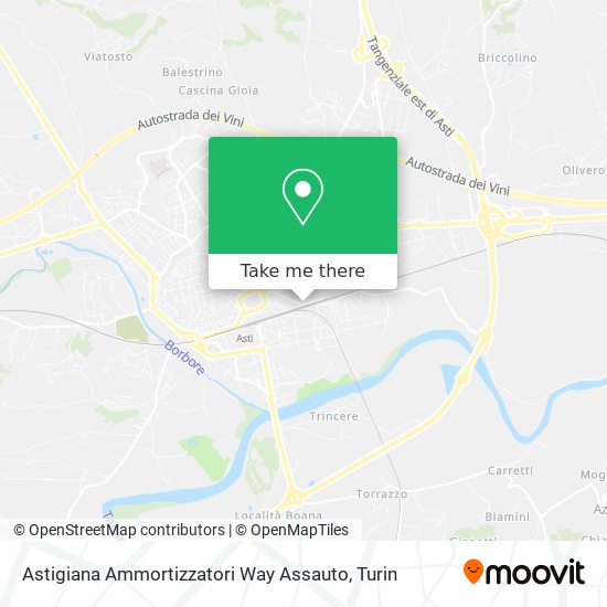 Astigiana Ammortizzatori Way Assauto map