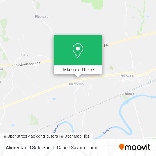Alimentari il Sole Snc di Cani e Savina map