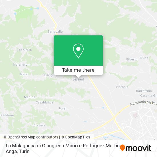 La Malaguena di Giangreco Mario e Rodriguez Martin Anga map