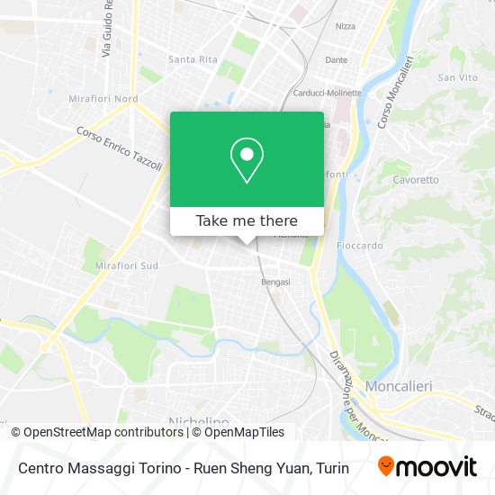 Centro Massaggi Torino - Ruen Sheng Yuan map