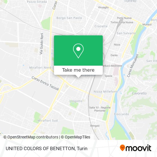 UNITED COLORS OF BENETTON map