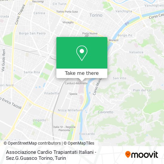 Associazione Cardio Trapiantati Italiani - Sez.G.Guasco Torino map