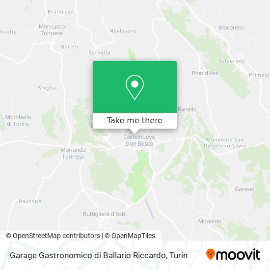 Garage Gastronomico di Ballario Riccardo map