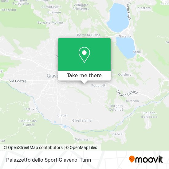 Palazzetto dello Sport Giaveno map