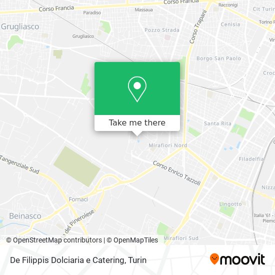 De Filippis Dolciaria e Catering map