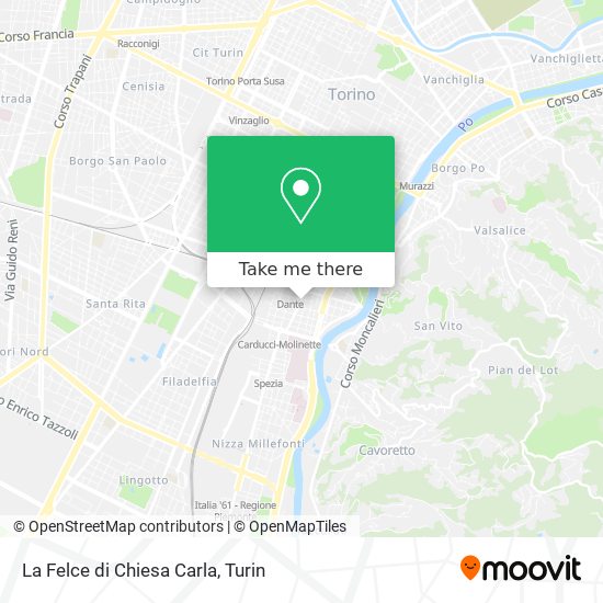 La Felce di Chiesa Carla map