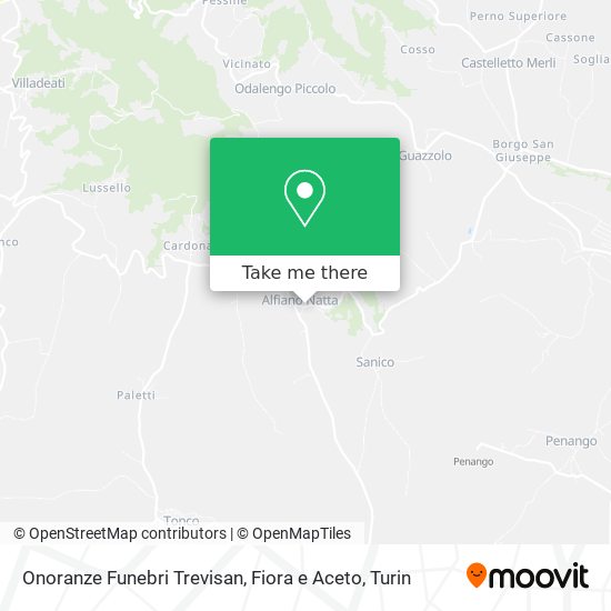 Onoranze Funebri Trevisan, Fiora e Aceto map
