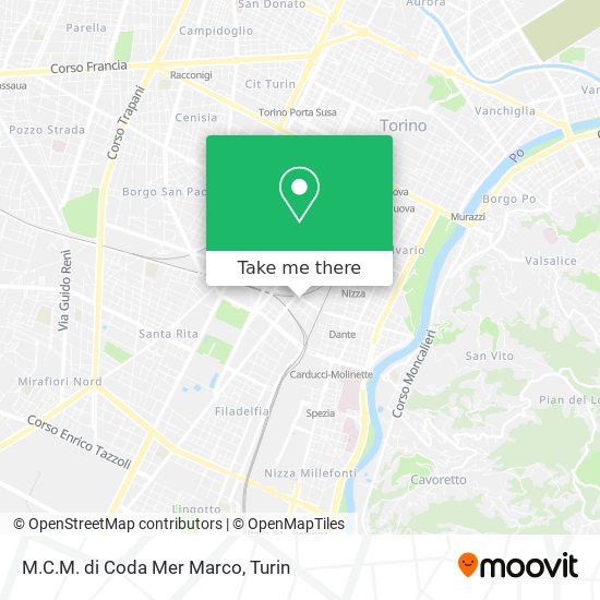 M.C.M. di Coda Mer Marco map