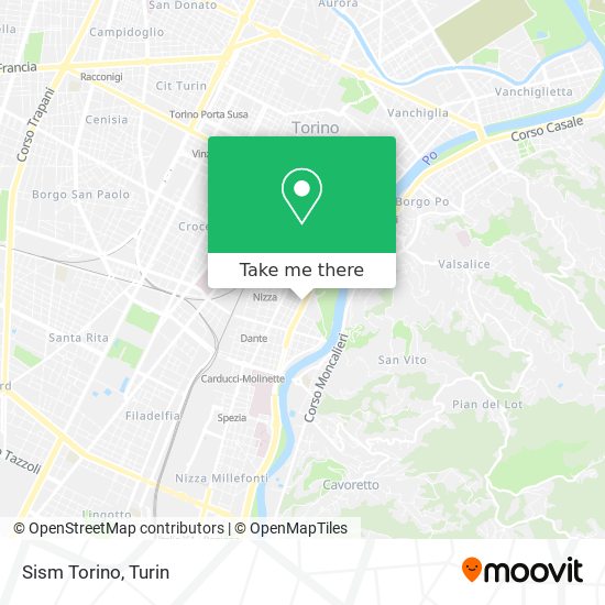 Sism Torino map