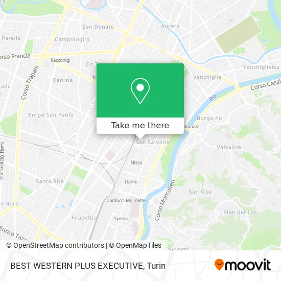BEST WESTERN PLUS EXECUTIVE map