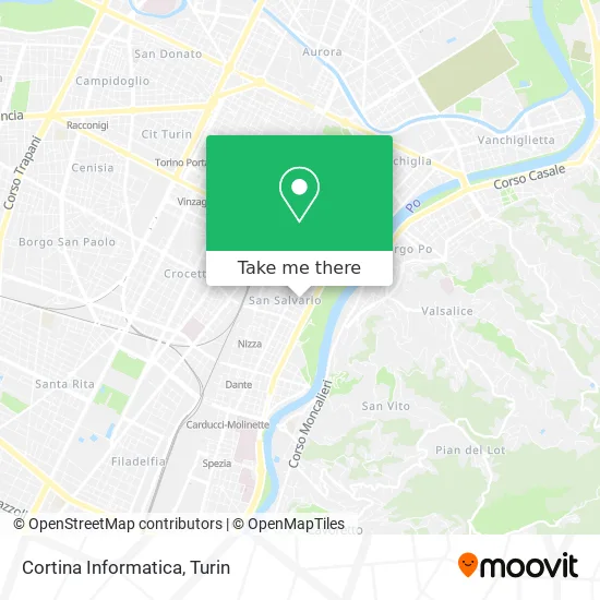 Cortina Informatica map