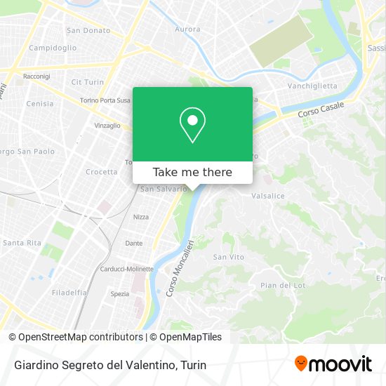 Giardino Segreto del Valentino map