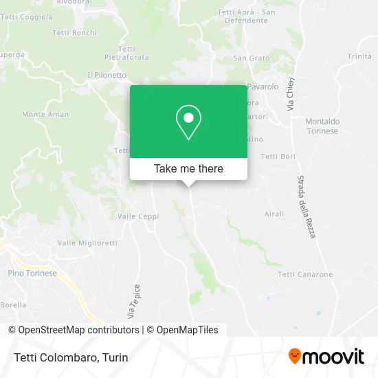 Tetti Colombaro map