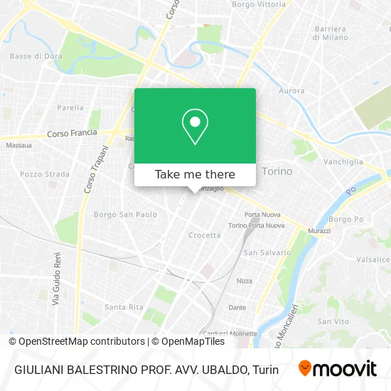 Giuliani Balestrino Professor Lawyer Ubaldo map