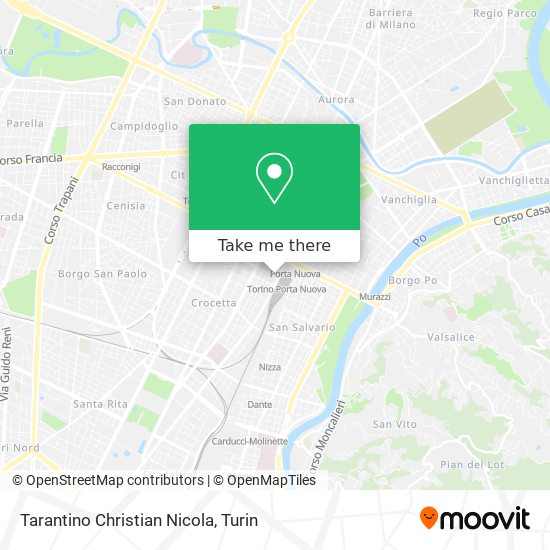 Tarantino Christian Nicola map