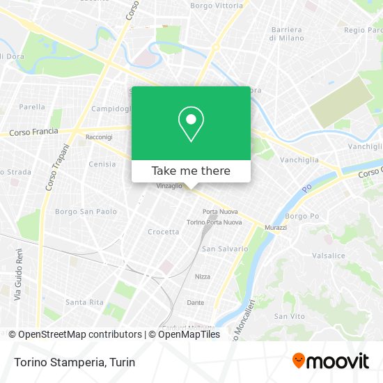 Torino Stamperia map