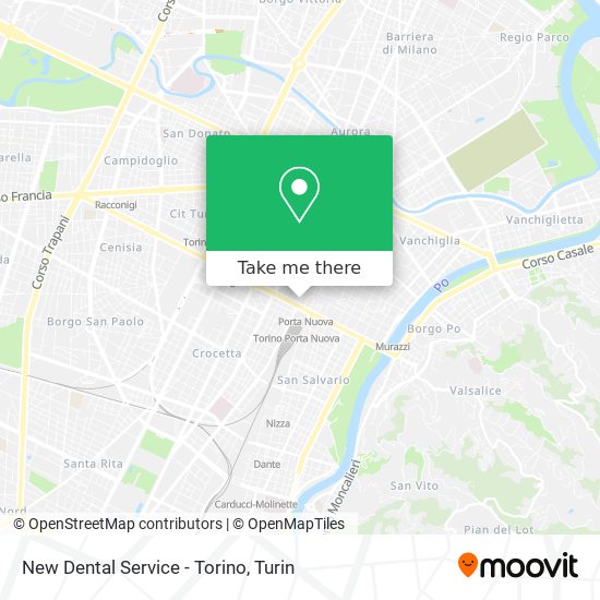 New Dental Service - Torino map