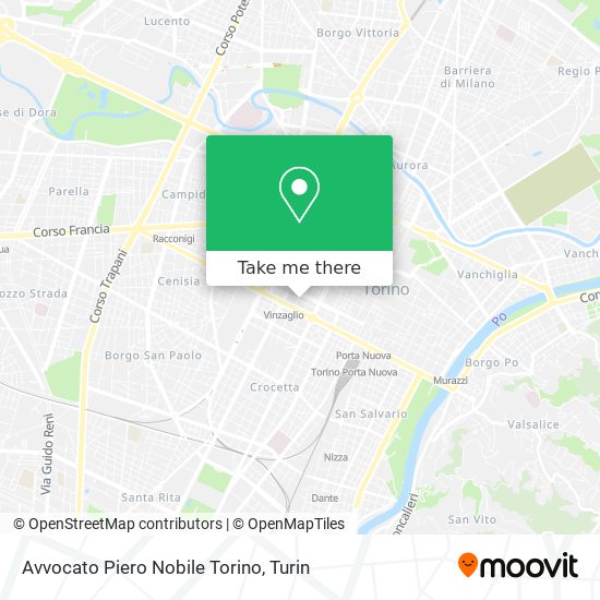 Avvocato Piero Nobile Torino map