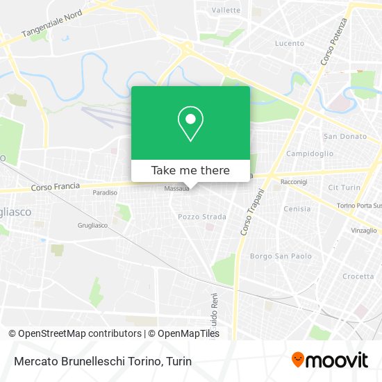 Mercato Brunelleschi Torino map