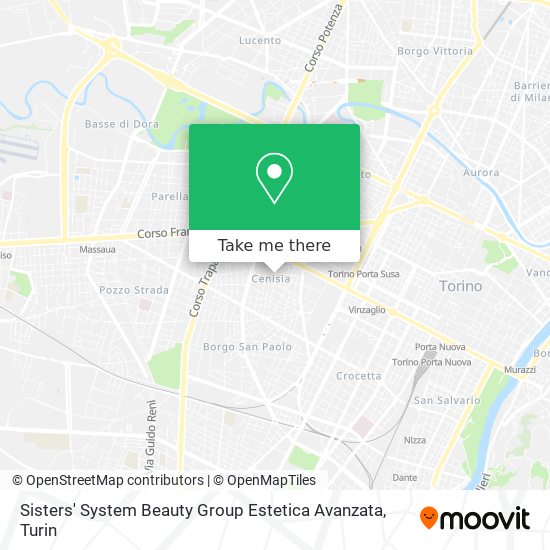 Sisters' System Beauty Group Estetica Avanzata map