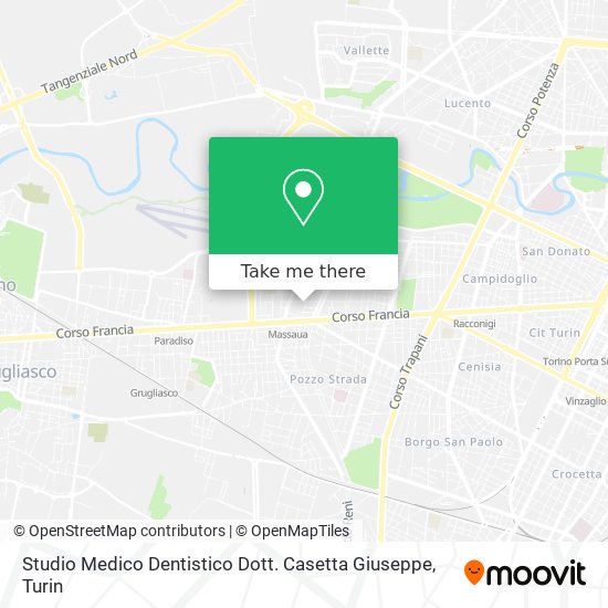 Studio Medico Dentistico Dott. Casetta Giuseppe map