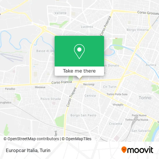 Europcar Italia map