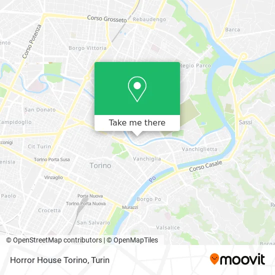 Horror House Torino map