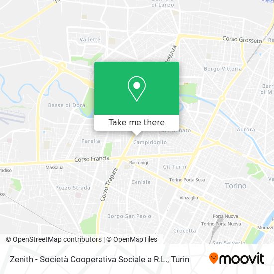 Zenith - Società Cooperativa Sociale a R.L. map