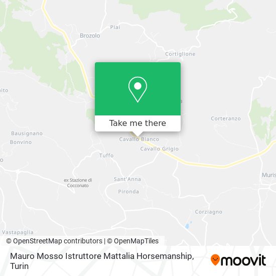 Mauro Mosso Istruttore Mattalia Horsemanship map
