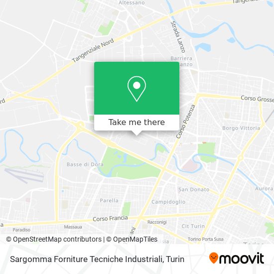 Sargomma Forniture Tecniche Industriali map