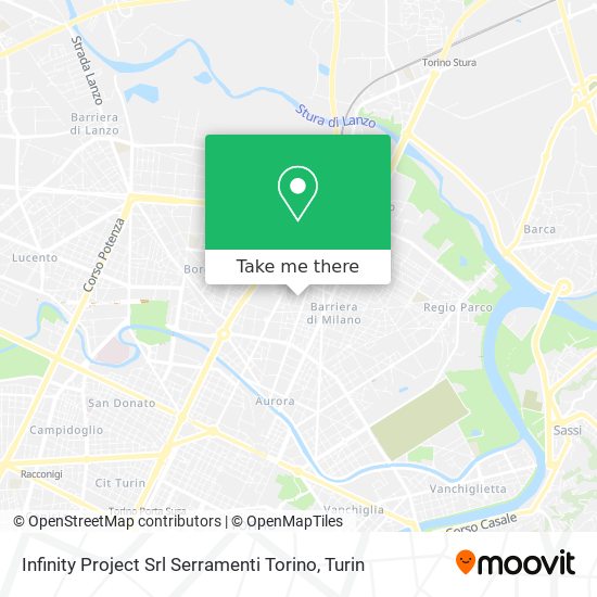 Infinity Project Srl Serramenti Torino map