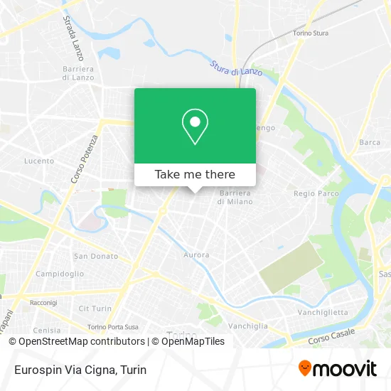 Eurospin Via Cigna map