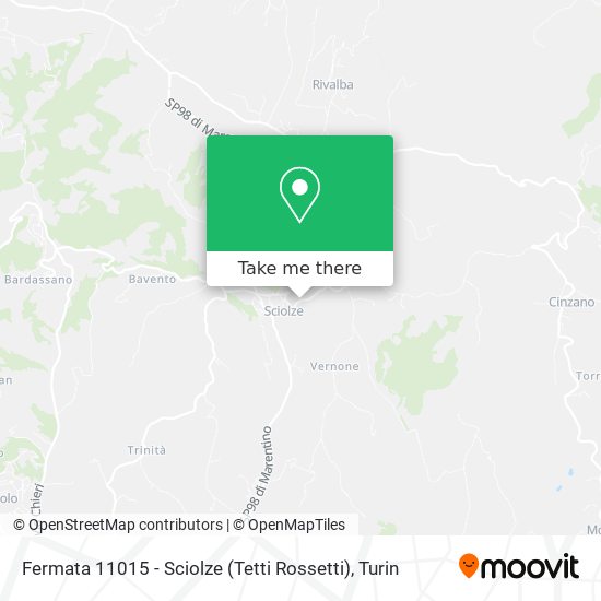 Fermata 11015 - Sciolze (Tetti Rossetti) map