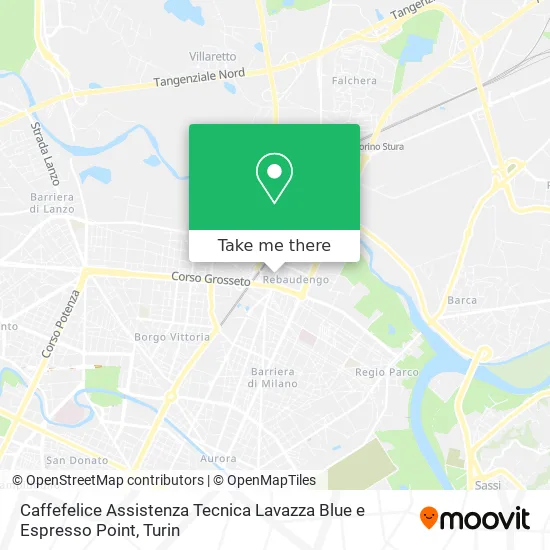 Caffefelice Lavazza Blue and Espresso Point Technical Assistance map