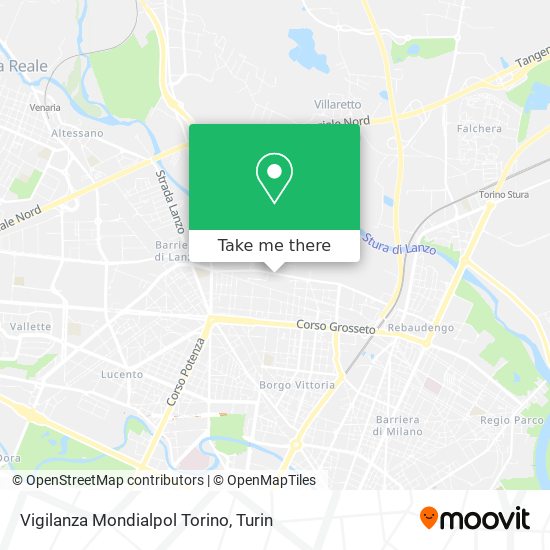 Vigilanza Mondialpol Torino map