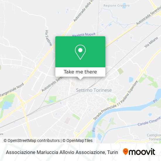 Associazione Mariuccia Allovio Associazione map