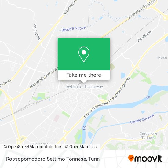 Rossopomodoro Settimo Torinese map