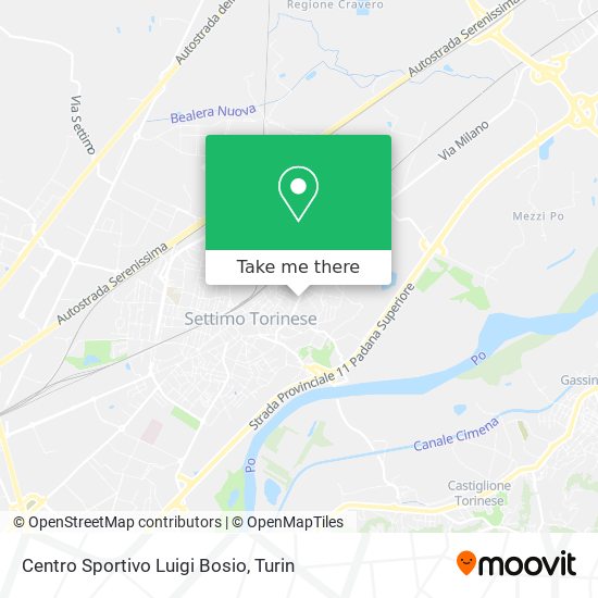 Centro Sportivo Luigi Bosio map