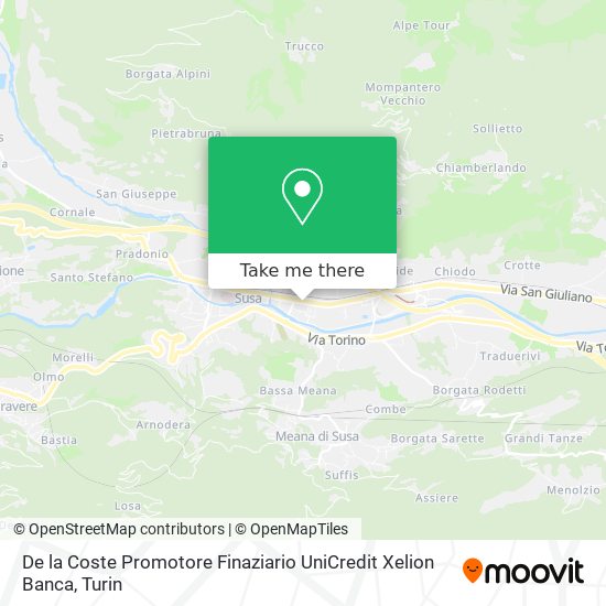 De la Coste Promotore Finaziario UniCredit Xelion Banca map