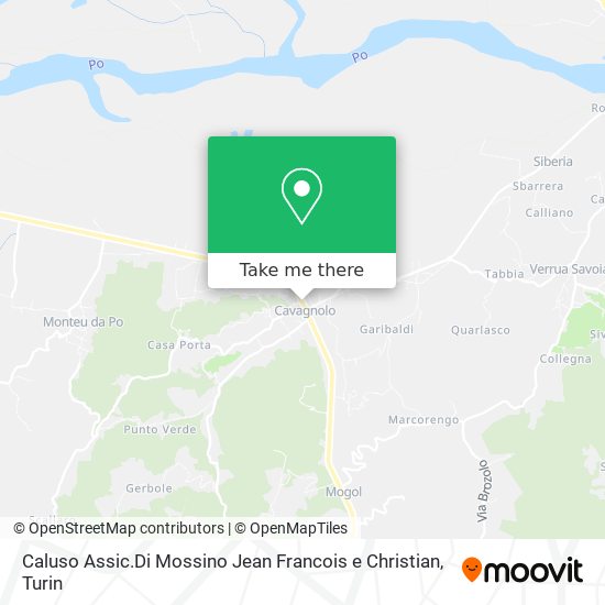 Caluso Assic.Di Mossino Jean Francois e Christian map