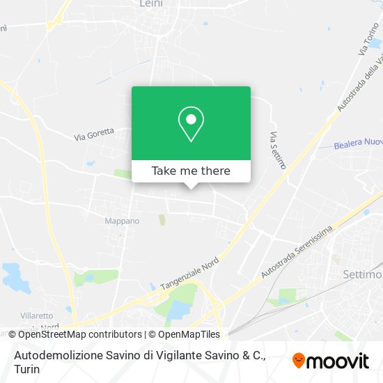 Autodemolizione Savino di Vigilante Savino & C. map